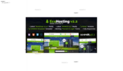 دانلود قالب هاستینگ EcoHosting نسخه HTML و WHMCS