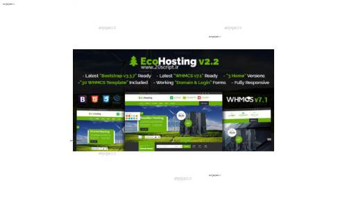 دانلود قالب هاستینگ EcoHosting نسخه HTML و WHMCS