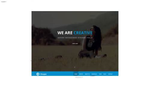 قالب وب سایت Oxygen 