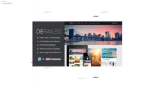 پوسته عکاسی و نمونه کار DeRailed نسخه 1.9 برای وردپرس
