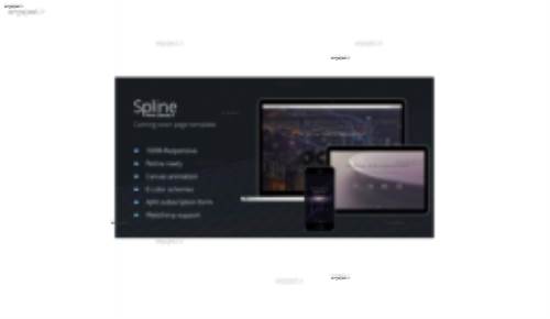 دانلود صفحه به زودی Spline به صورت HTML