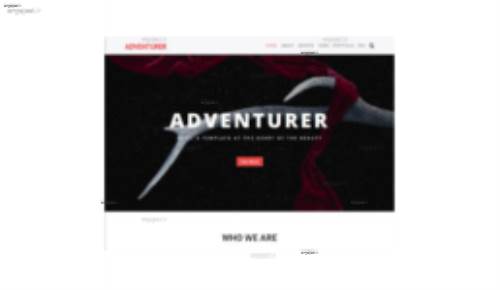 قالب وب سایت Adventurer
