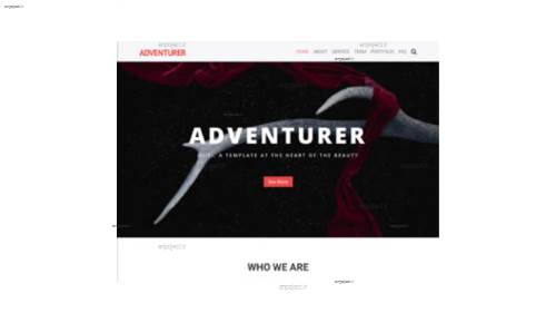 قالب وب سایت Adventurer قالب وب سایت Adventurer