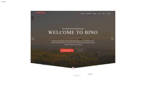 قالب وب سایت Bino قالب وب سایت Bino