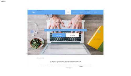 قالب وب سایت Day قالب وب سایت Day