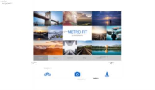 قالب وب سایت Metro Fit