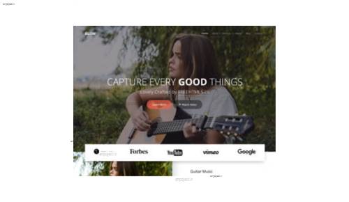 قالب وب سایت Glow قالب وب سایت Glow