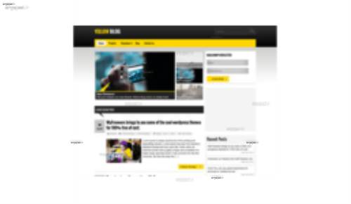 قالب وب سایت Yellow Blog 