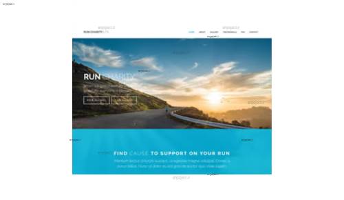 قالب وب سایت Run Charity Lite 