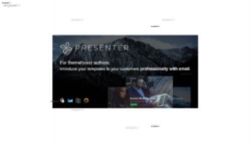 قالب HTML ایمیل و خبرنامه Presenter با قابلیت صفحه ساز آنلاین