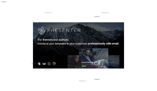 قالب HTML ایمیل و خبرنامه Presenter با قابلیت صفحه ساز آنلاین