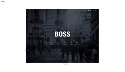 قالب وب سایت Boss 