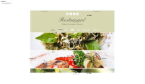 قالب وب سایت Classic European Cuisine 