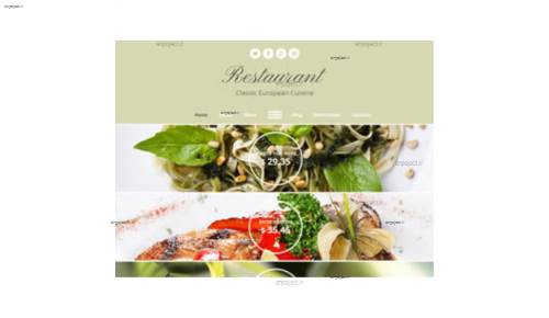 قالب وب سایت Classic European Cuisine  قالب وب سایت Classic European Cuisine