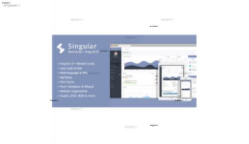 قالب مدیریت وب سایت Singular به صورت HTML