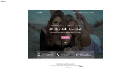 قالب وب سایت Garler قالب وب سایت Garler