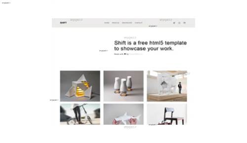 قالب وب سایت Shift  قالب وب سایت Shift