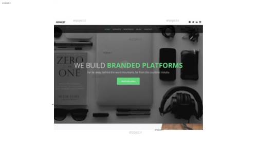 قالب وب سایت honest