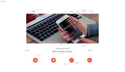 قالب وب سایت multi قالب وب سایت multi