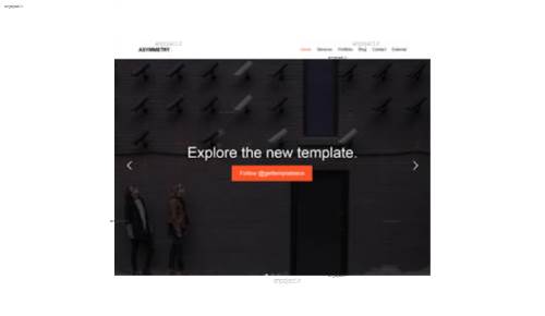 قالب وب سایت Asymmetry