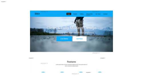 قالب وب سایت Bikin قالب وب سایت Bikin