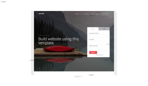 قالب وب سایت splash