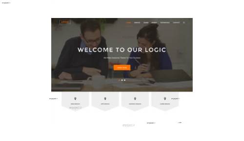 قالب وب سایت Logic قالب وب سایت Logic