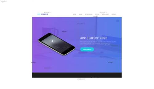 قالب وب سایت App Starter