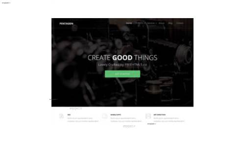 قالب وب سایت Pentagon قالب وب سایت Pentagon