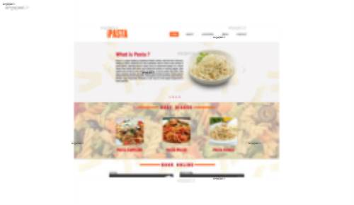 قالب وب سایت King of Pasta 