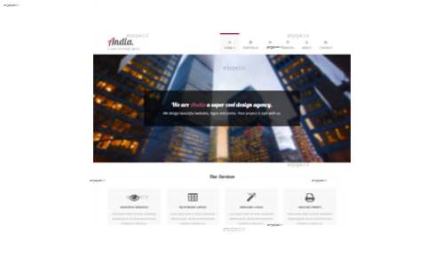 قالب وب سایت Andia V2 