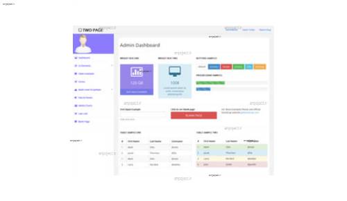 قالب وب سایت Two Page  قالب وب سایت Two Page