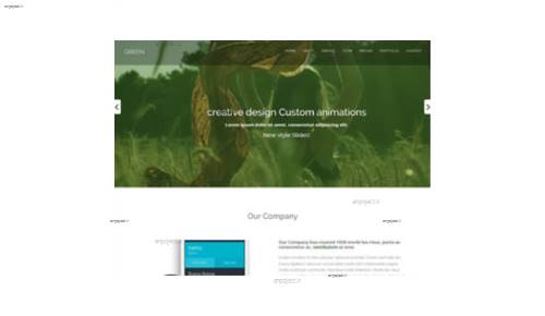 قالب وب سایت Green 