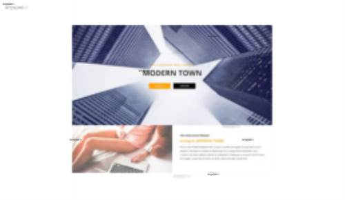 قالب وب سایت Modern Town 