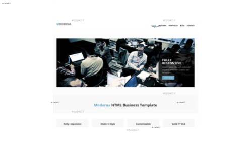 قالب وب سایت Moderna 