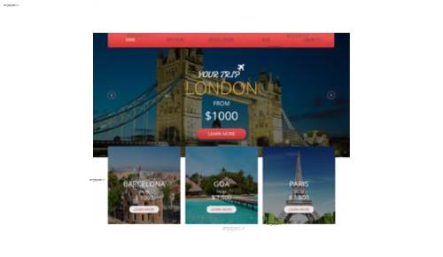 قالب وب سایت Your Trip  قالب وب سایت Your Trip