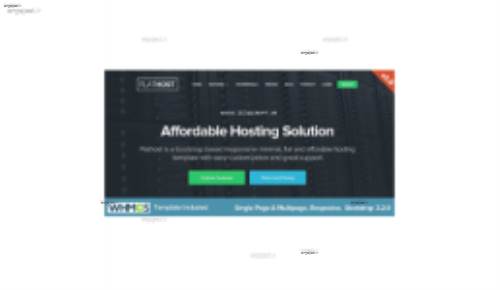 دانلود قالب میزبانی وب FlatHost برای Whmcs