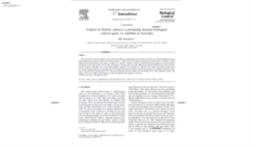 Failure of Diabole cubensis, a promising classical biological control agent, to establish in Australia