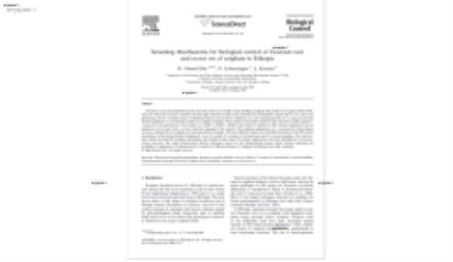 Screening rhizobacteria for biological control of Fusarium root and crown rot of sorghum in Ethiopia