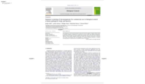 Stepwise screening of microorganisms for commercial use in biological control of plant-pathogenic fungi and bacteria