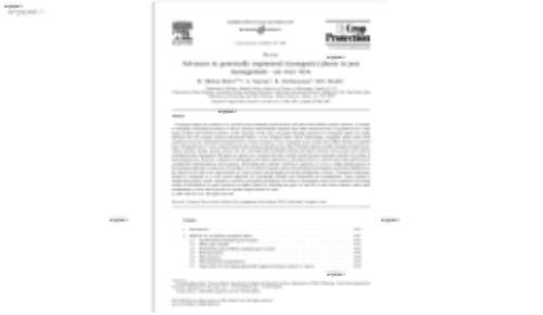 Advances in genetically engineered (transgenic) plants in pest management—an over view