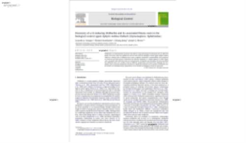 Discovery of a CI-inducing Wolbachia and its associated fitness costs in the biological control agent Aphytis melinus DeBach (Hymenoptera: Aphelinidae)
