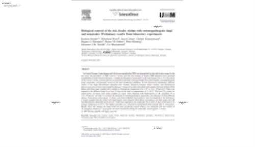 Biological control of the tick Ixodes ricinus with entomopathogenic fungi and nematodes: Preliminary results from laboratory experiments