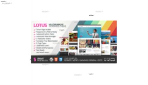 دانلود قالب چندمنظوره و فارسی Lotus برای وردپرس