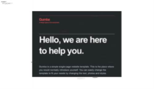 قالب وب سایت Gumba 