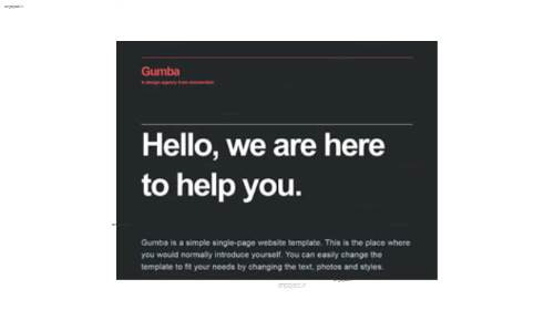 قالب وب سایت Gumba  قالب وب سایت Gumba