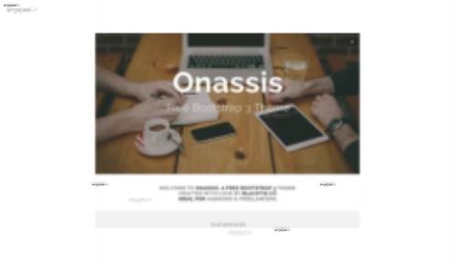 قالب وب سایت Onassis 