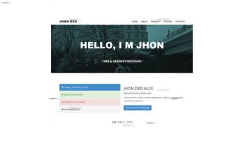 قالب وب سایت BS Resumae  قالب وب سایت BS Resumae