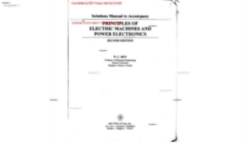 حل المسائل ماشین های الکتریکی