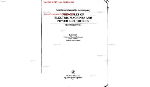 حل المسائل ماشین های الکتریکی حل المسائل ماشین های الکتریکی